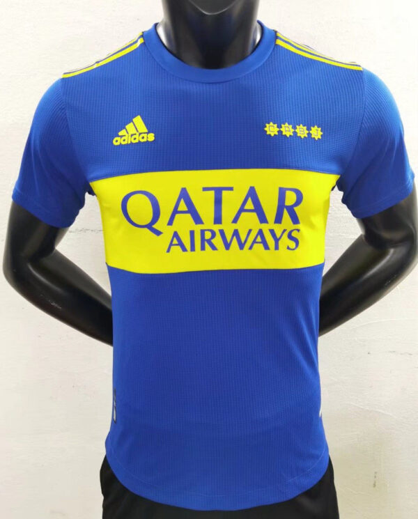 Boca Juniors 2021/22 Home Player Version Jersey - Image 3