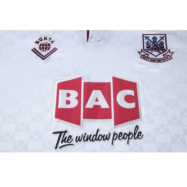 West Ham United 1989/90 Away Retro Jersey - Image 9