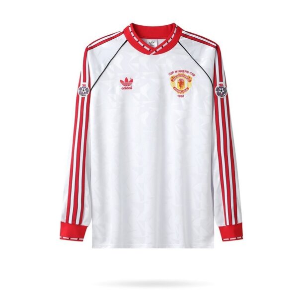 Manchester United 1991 Cup Winners Cup Long Sleeves Retro Jersey