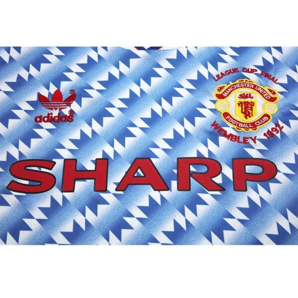 Manchester United 1990/92 Away Long Sleeves Retro Jersey - Image 9