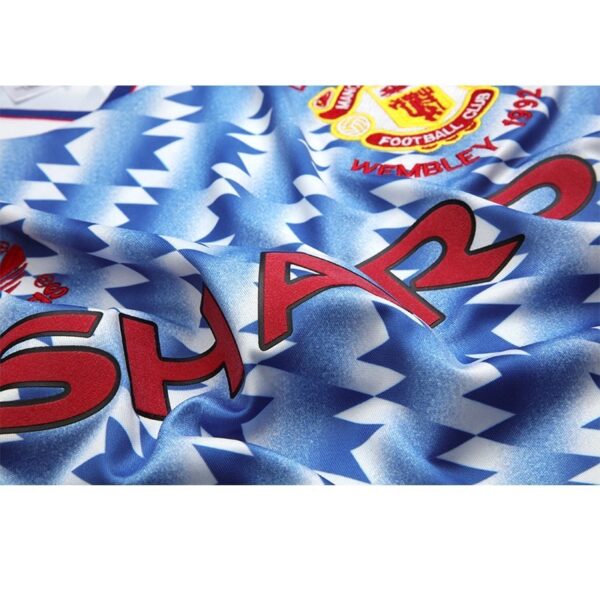 Manchester United 1990/92 Away Long Sleeves Retro Jersey - Image 8