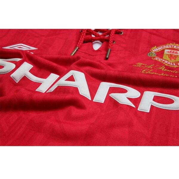 Manchester United 1992/94 Home Champion Long Sleeves Retro Jersey - Image 5
