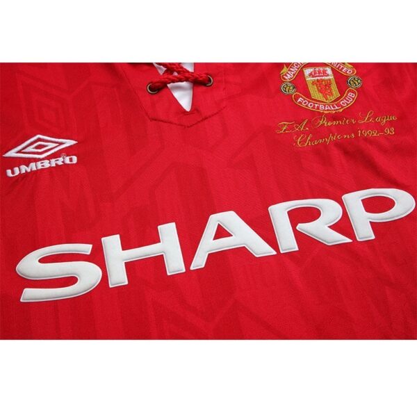 Manchester United 1992/94 Home Champion Retro Jersey - Image 6