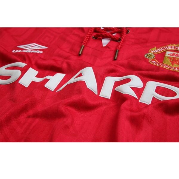 Manchester United 1992/94 Home Long Sleeves Retro Jersey - Image 7