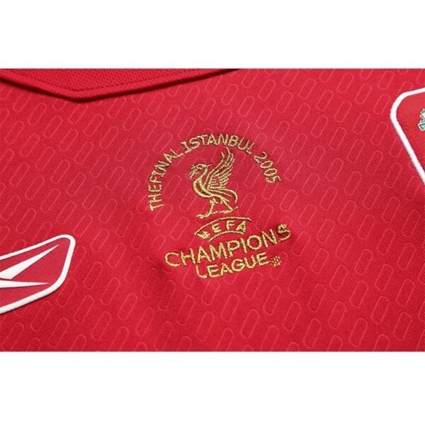 Liverpool 2005 Home Retro Jersey - Image 7