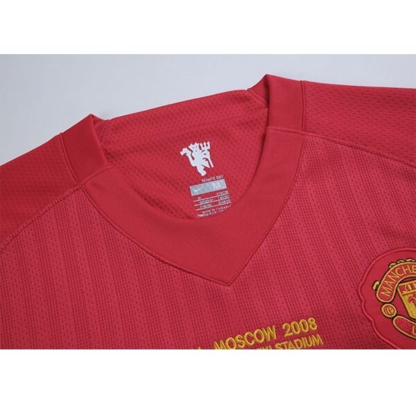 Manchester United 2008 Home UCL Final Retro Jersey - Image 9