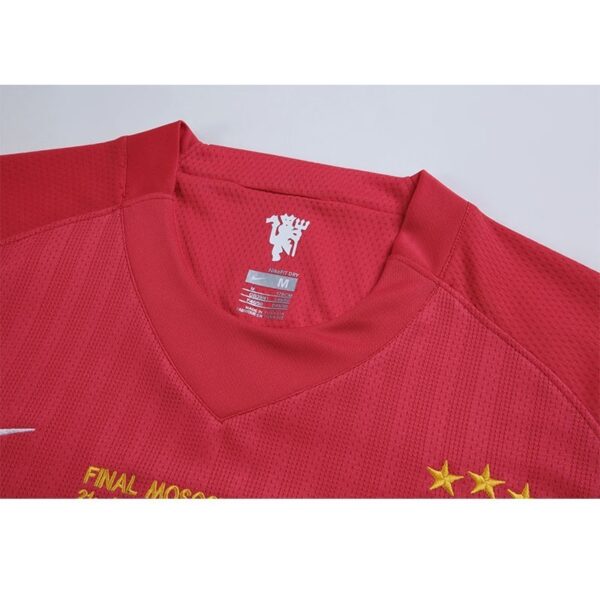 Manchester United 2008 Home UCL Final Three Stars Retro Jersey - Image 8
