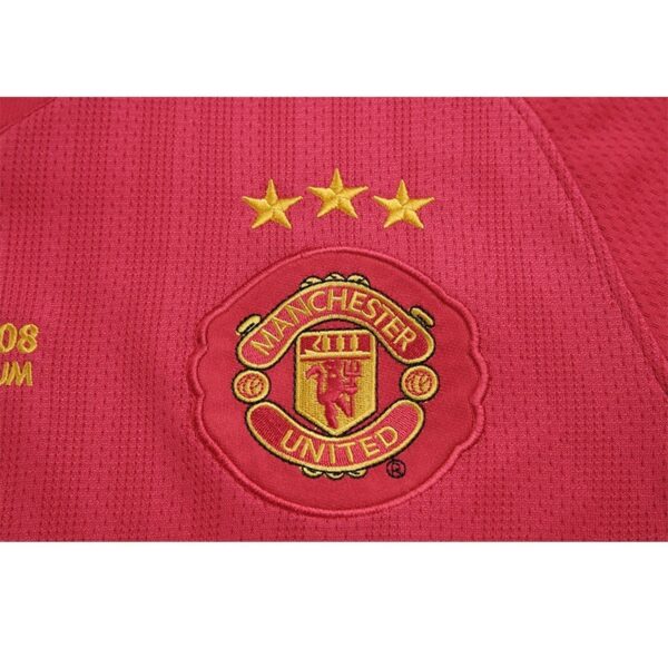 Manchester United 2008 Home UCL Final Three Stars Retro Jersey - Image 11