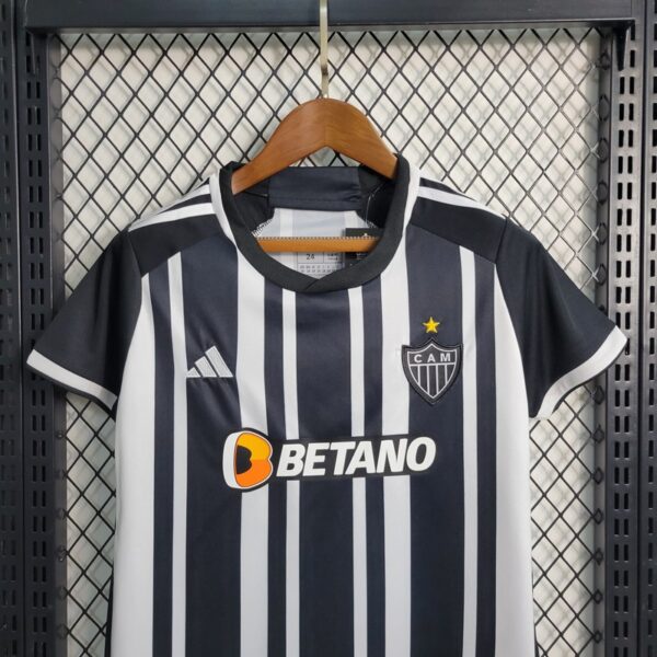 Atletico Mineiro 2023/24 Home Kids Jersey And Shorts Kit - Image 4