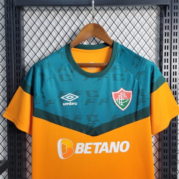 Fluminense 2023/24 Pre-Match Training Boutique Jersey Orange - Image 6