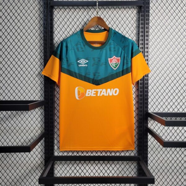 Fluminense 2023/24 Pre-Match Training Boutique Jersey Orange - Image 2