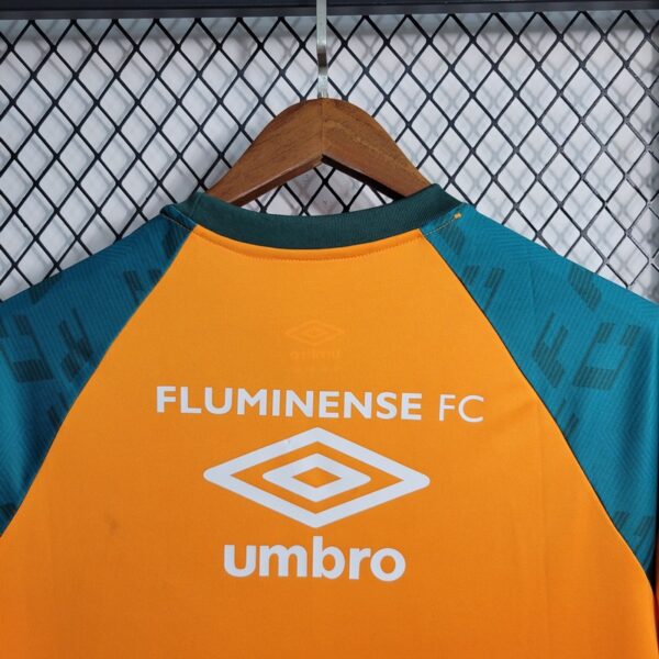 Fluminense 2023/24 Pre-Match Training Boutique Jersey Orange - Image 4