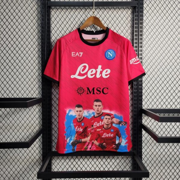 Napoli 2023/24 Champion Edition Jersey Red - Image 2