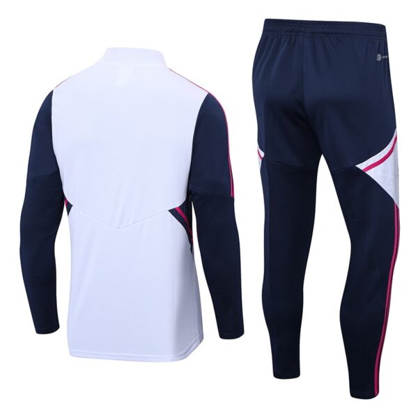 Arsenal 2022-23 Half-Zip Tracksuit White - Image 3
