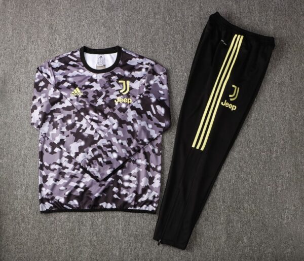 Juventus 2021-22 Long Sleeves Tracksuit Grey - Image 2