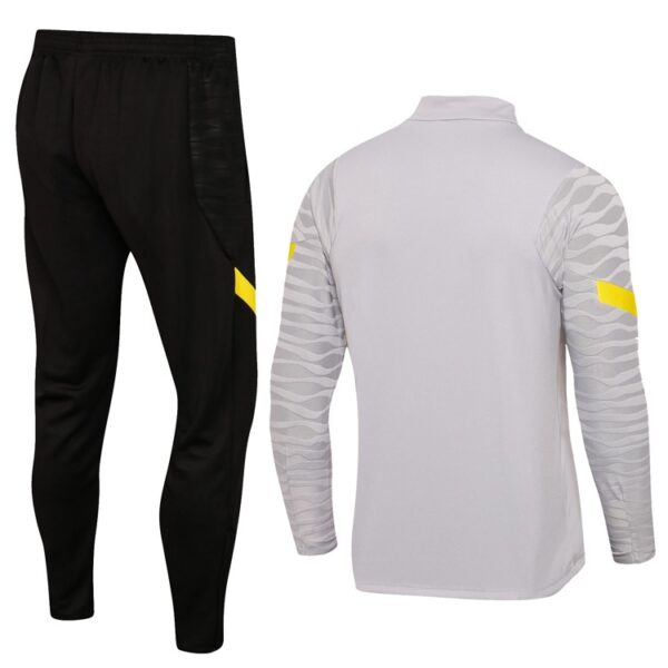 Chelsea 2021-22 Half-Zip Tracksuit Grey - Image 3
