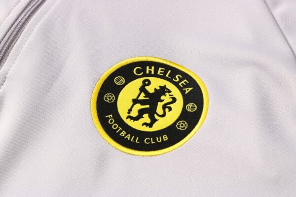 Chelsea 2021-22 Half-Zip Tracksuit Grey - Image 4
