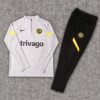 Chelsea 2021-22 Half-Zip Tracksuit Grey - Image 2