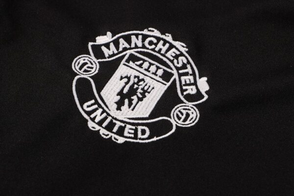 Manchester United 2021-22 Half-Zip Tracksuit Black - Image 4