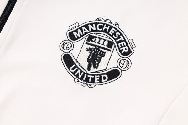 Manchester United 2023-24 Half-Zip Tracksuit White - Image 10