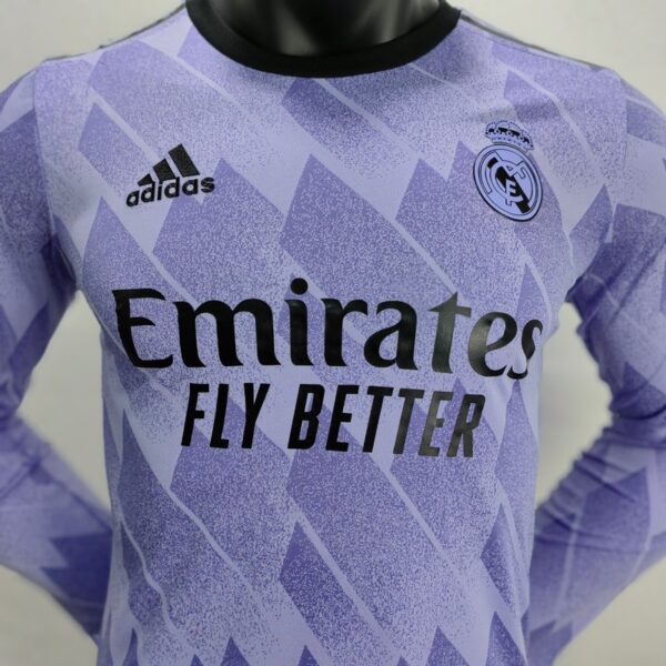 Real Madrid 2022/23 Away Long Sleeves Player Version Jersey - Image 2