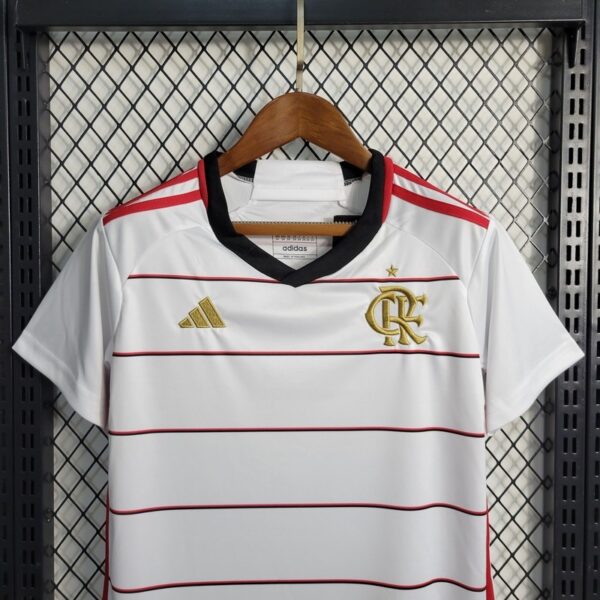 Flamengo 2023/24 Away Kids Jersey And Shorts Kit - Image 2