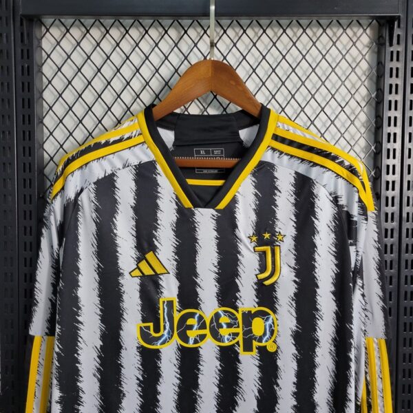 Juventus 2023/24 Home Long Sleeves Jersey - Image 2