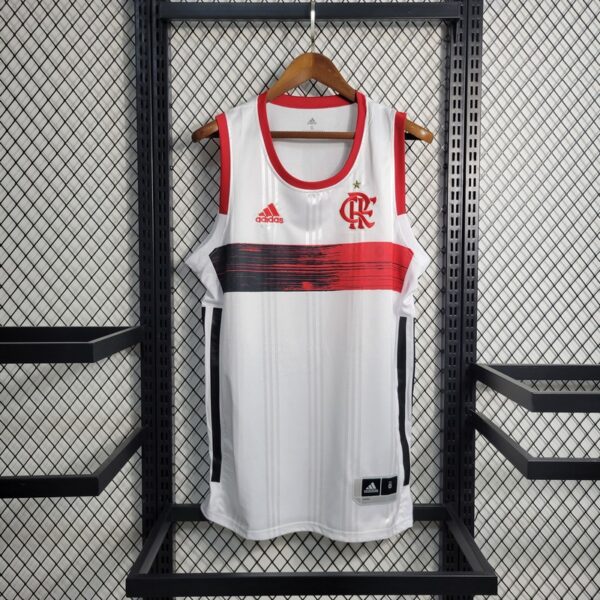 Flamengo 2019/20 Tank Top White - Image 2