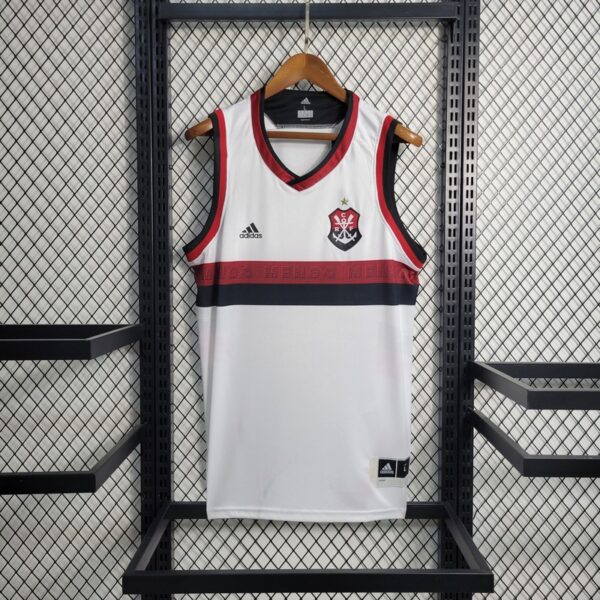 Flamengo 2020/21 Away Tank Top White - Image 2