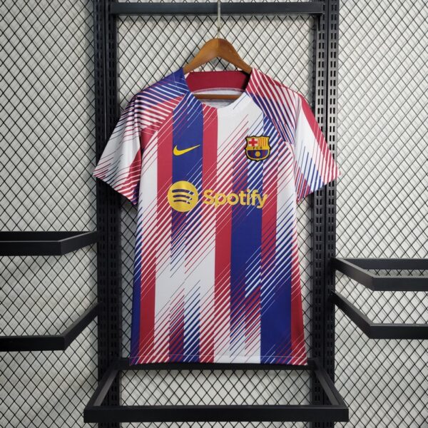 Barcelona 2023/24 Pre-Match Training Jersey - Image 2