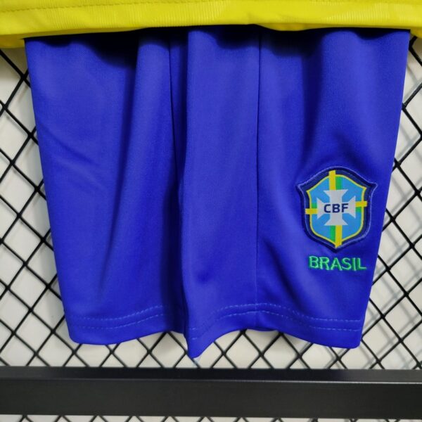 Brazil 2023/24 Home Jersey And Shorts Kit - Image 11