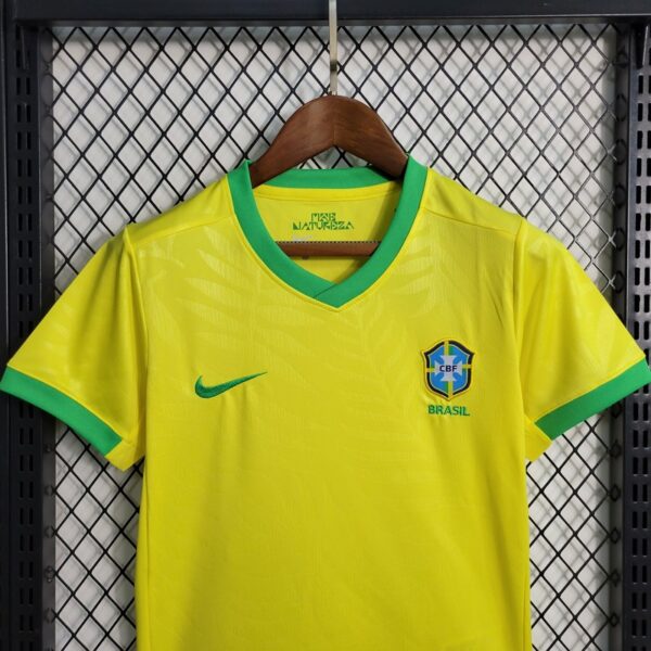 Brazil 2023/24 Home Jersey And Shorts Kit - Image 2