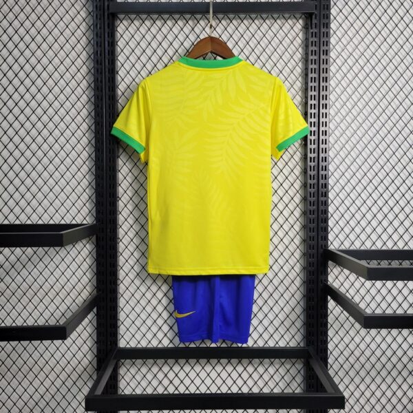 Brazil 2023/24 Home Jersey And Shorts Kit - Image 3