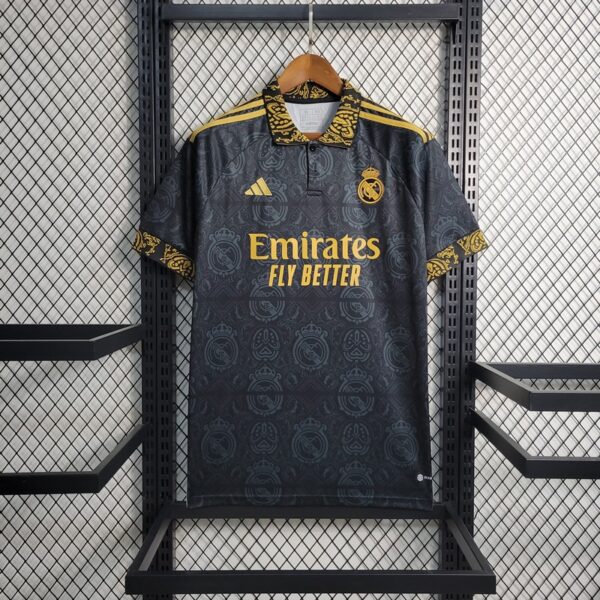 Real Madrid 2023/24 Concept Edition Jersey Black - Image 2