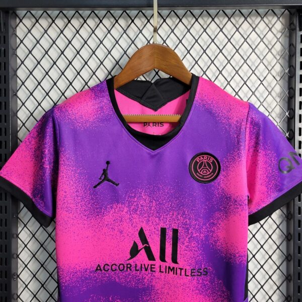 Paris Saint-Germain 2020/21 Fourth Kids Jersey And Shorts Kit - Image 2