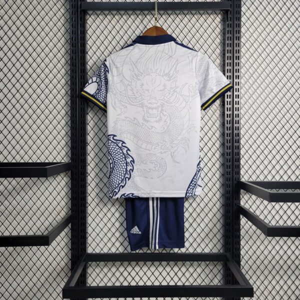 Real Madrid 2022/23 White Dragon Edition Kids Jersey And Shorts Kit - Image 6