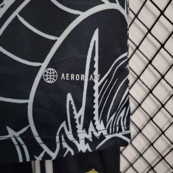 Real Madrid 2022/23 Black Dragon Edition Kids Jersey And Shorts Kit - Image 5