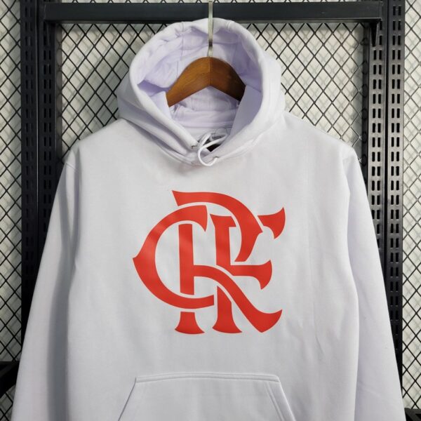 Flamengo 2023 Sweater Hoodie White - Image 2