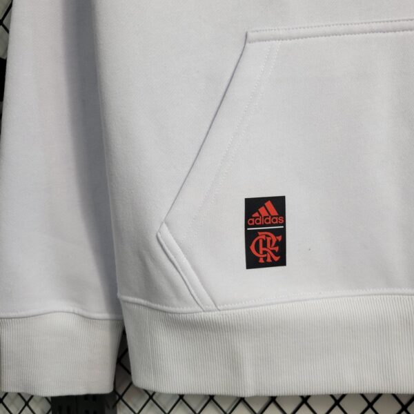Flamengo 2023 Sweater Hoodie White - Image 5