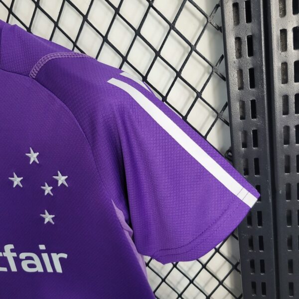 Cruzeiro 2023/24 Purple Kids Jersey And Shorts Kit - Image 12