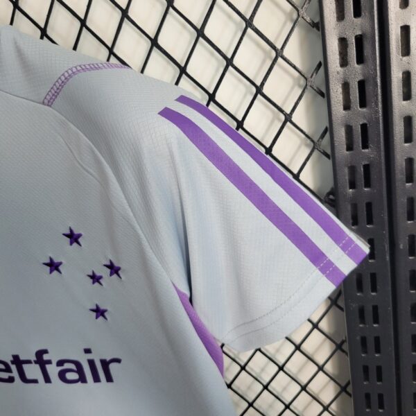 Cruzeiro 2023/24 Grey Kids Jersey And Shorts Kit - Image 14