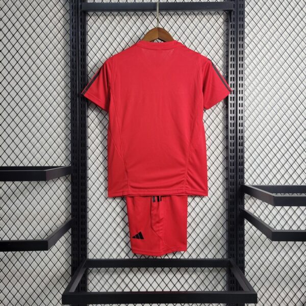 Flamengo 2023/24 Red Kids Jersey And Shorts Kit - Image 3