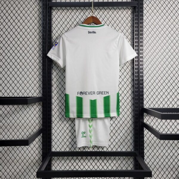 Real Betis 2023/24 Home Kids Jersey And Shorts Kit - Image 4
