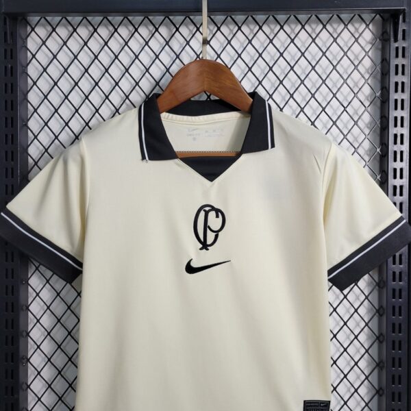 Corinthians 2023/24 Fourth Kids Jersey And Shorts Kit - Image 2