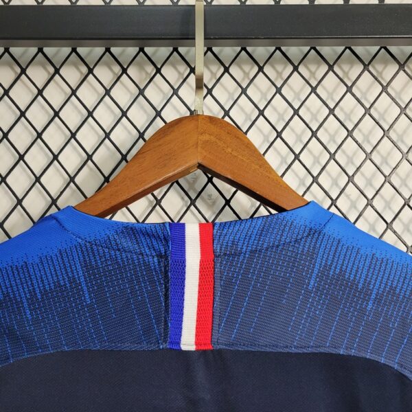 France 2018/19 Home Long Sleeves Retro Jersey - Image 5