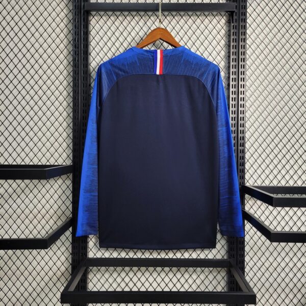 France 2018/19 Home Long Sleeves Retro Jersey - Image 7