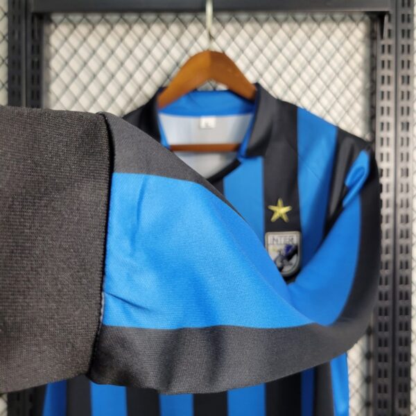 Inter Milan 1998 Home Long Sleeves Retro Jersey - Image 7
