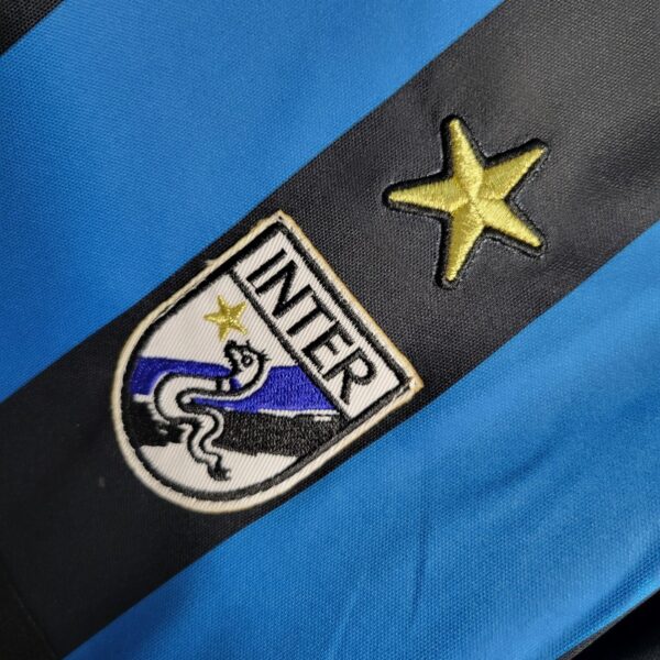 Inter Milan 1998 Home Long Sleeves Retro Jersey - Image 9