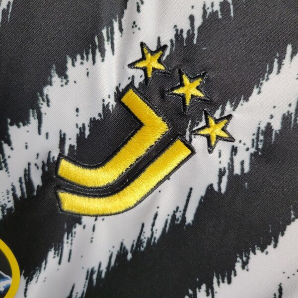 Juventus 2023/24 Home Kids Jersey And Shorts Kit - Image 3