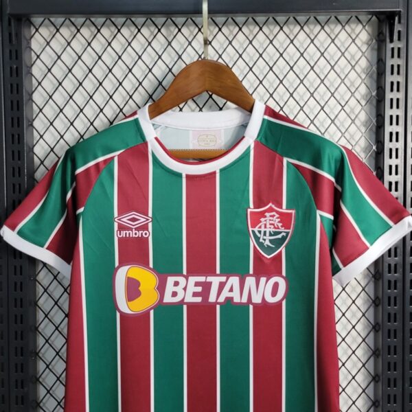 Fluminense 2023/24 Home Kids Jersey And Shorts Kit - Image 2